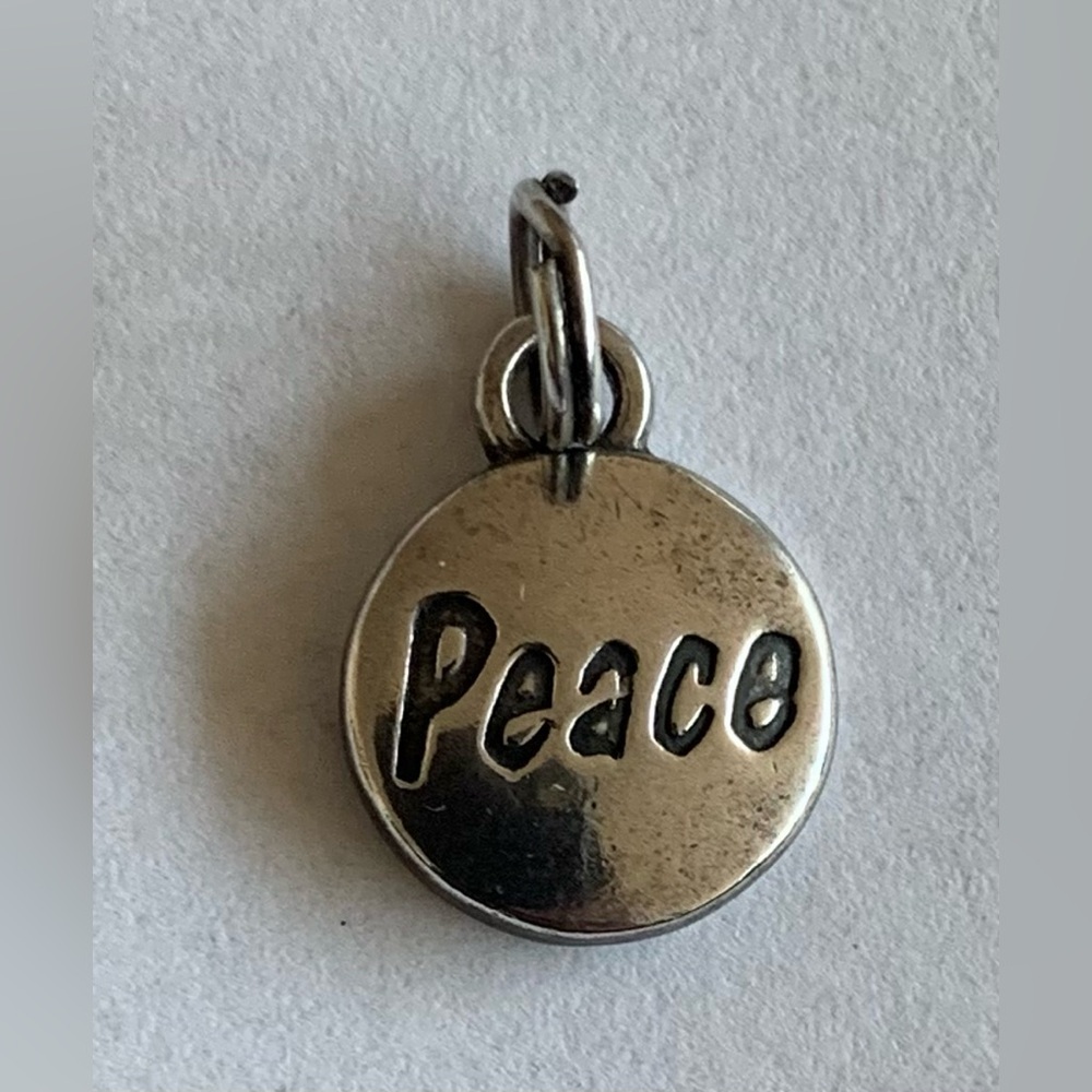 SJC Sterling Silver "Peace" Charm